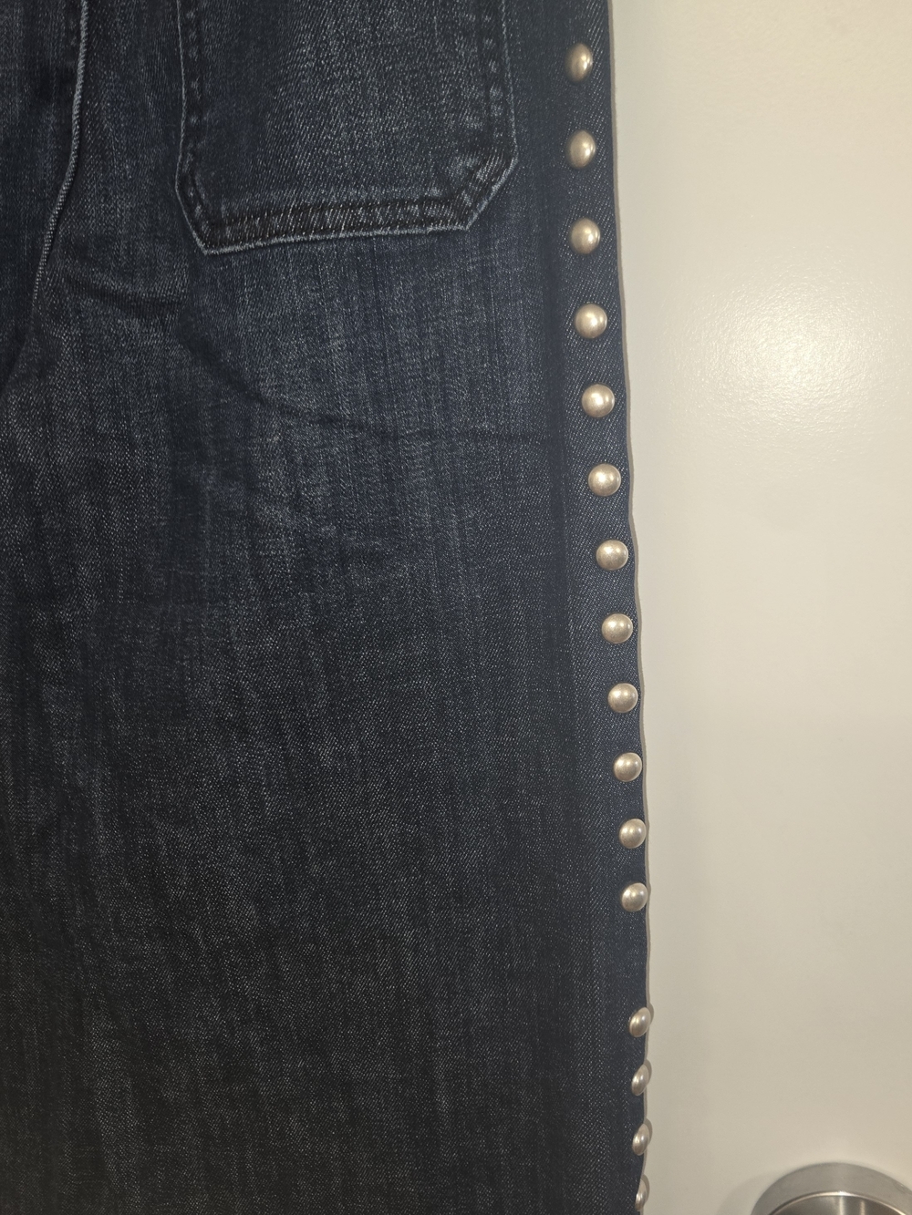 Anthro Maeve Cropped Colette Metal Stud Detailing NWT - Picture 5 of 12